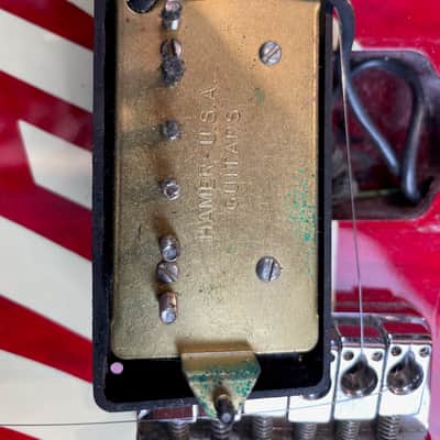 Hamer Miller Music from 1985 in Red/Gold with original Hardcase image 9