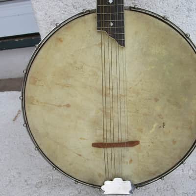 Slingerland Banjo Mandolin, 1920's, Birdseye Maple Pot, Tone Ring, 10 3/4" head, Abalone Inlays, Case image 4