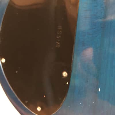 Spector NS-2B 4 string bass Neck Thru design 1980's Trans Blue image 13
