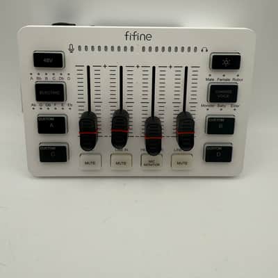 Fifine AmpliGaming 3 SC3 Mixer + Microphone 2020's - White image 2