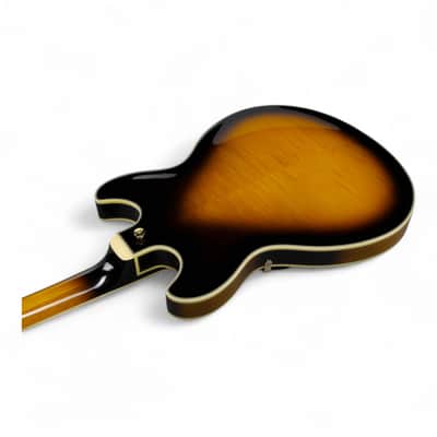 Ibanez JSM10 John Scofield Signature - Vintage Yellow Sunburst, Semi-Hollowbody Guitar with Hardshell Case image 8