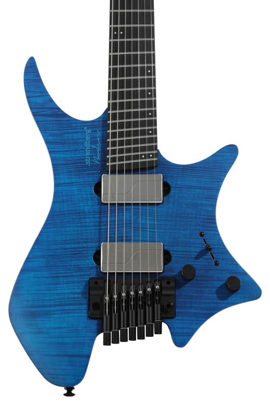 Strandberg Boden Prog NX 7 7-string Electric Guitar - Stained Trans Deep Blue image 1