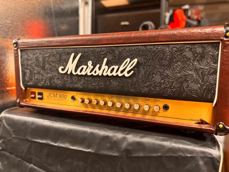 Marshall JCM 900 Model 4500 50-Watt Hi Gain Dual Reverb Head 1990s - Black image 1