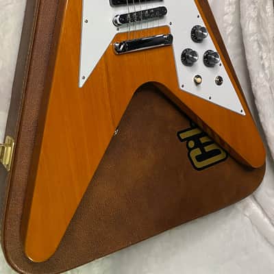 NEW! Gibson '70s Flying V - Antique Natural - Only 6.9 lbs - Original Case - Authorized Dealer - G07360 image 6