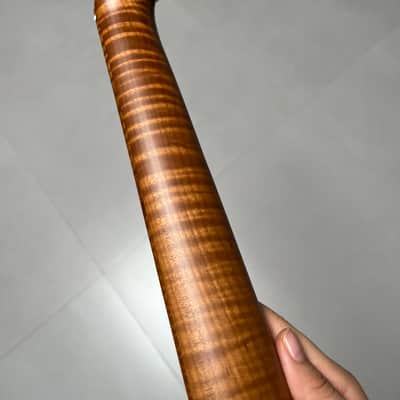 AAAAA Suhr Bone nut Roasted flame Maple Electric Guitar Neck Round stainless steel 22 frets satin Wheel truss rods 12inch image 9