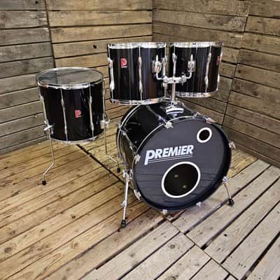 Premier APK Vintage 1990s Drum Kit, Black Collectors Condition USED! RKAPK080826 image 3