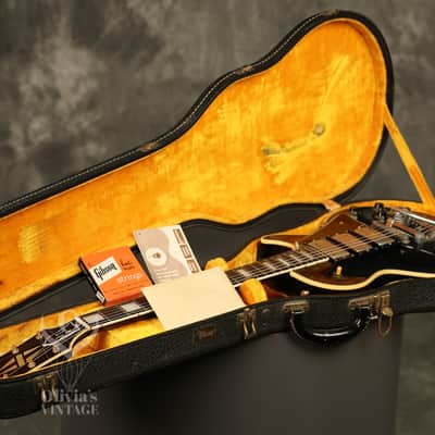 1957 Gibson Les Paul Custom Black w/original Bigsby + "Fretless Wonder" HANG TAG image 20