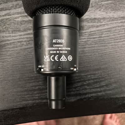 Audio-Technica AT2035 Large Diaphragm Cardioid Condenser Microphone 2010s - Black image 2