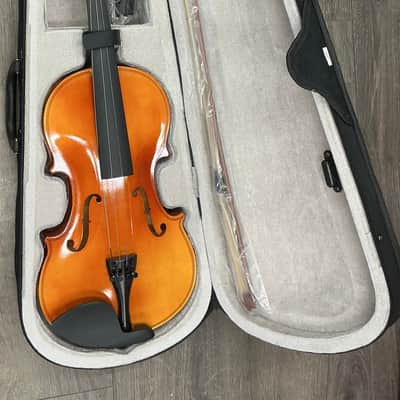 Violin Student level basswood violin - Glossy golden brown image 9