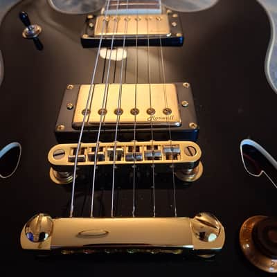 Harley Benton Harley Benton HB-35Plus Black Gold hardware 2024 - Black image 2