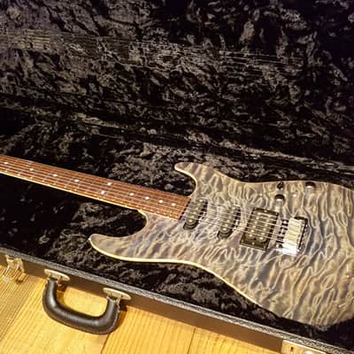 2009 Tom Anderson Drop Top Charcoal Quilted Maple Alder SSH HSS SA2R SA2 HN2+ image 1