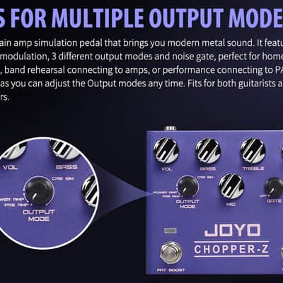 JOYO R-18 CHOPPER-Z Distortion Pedal Guitar Effect Pedal High Gain AMP Simulation Modern Metal Sound,price include the import duty for US buyer image 8