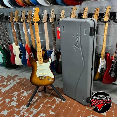 Fender 75 Th Anniversary Commemorative Stratocaster 2 Color Bourbon Burst Mn image 9
