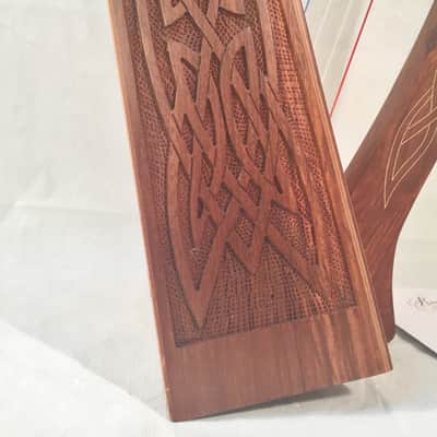 Roosebeck Heather Harp 22 Strings Chelby Tuning Levers Knotwork Design Discounted! image 2