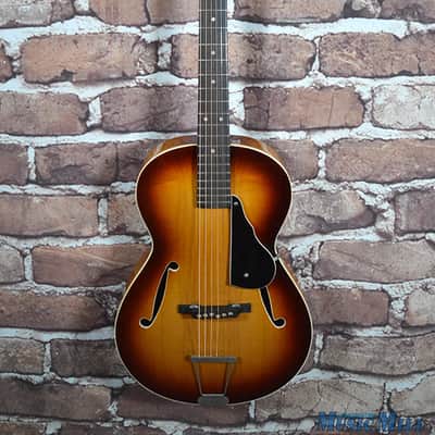Vintage '60s Framus Studio 5/51 Archtop Acoustic Guitar Shaded Brown image 2