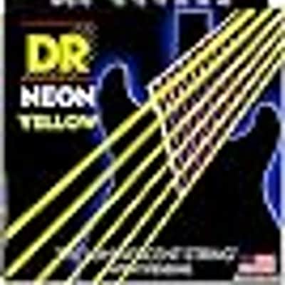 DR Strings HI-DEF NEON™ - YELLOW Colored Electric Guitar Strings: Medium 10-46 image 3