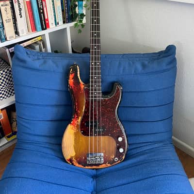 1974 Fender Precision Bass Sunburst Rosewood Board image 1