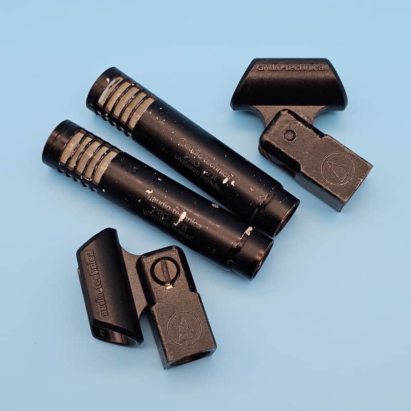 ☆Pair Audio-Technica PRO 37R *Steve Albini Favorite Under 200* Cardioid Condenser Microphones Unidirectional image 1