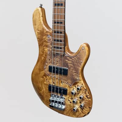 Cort GB-Modern 4 String Electric Bass Guitar - Open Pore Vintage Natural image 3