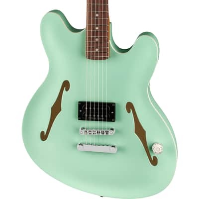 Fender Tom DeLonge Starcaster Semi-Hollow Electric Guitar - Satin Surf Green image 1
