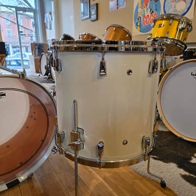 Drum Kits - Yamaha Absolute Hybrid Maple 14x22 9x13 15x16 Drum Kit (Polar White) image 10