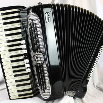 8077 - Black Giulietti Bassetti F3 Free Bass C Sys Piano Accordion LMH 41 42 image 1