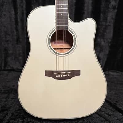 Takamine GD37CE Gloss Pearl White image 1