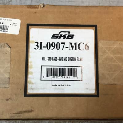 SKB 3I-0907-MC6 Injection Molded Waterproof Case for 6 Microphones 2010s - Black image 6
