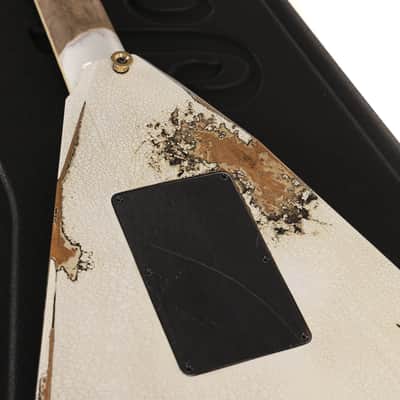 Jackson Custom Shop RR Rhoads Nitro Tour Relic White with Black Pinstripes image 15