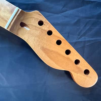 BMC Guitar Neck Tele® Telecaster® 22 Fret Roasted Maple With Maple Fingerboard Nitro Lacquer Rounded Fret Ends 2025 - 9.5 Radius   [TN107] image 2