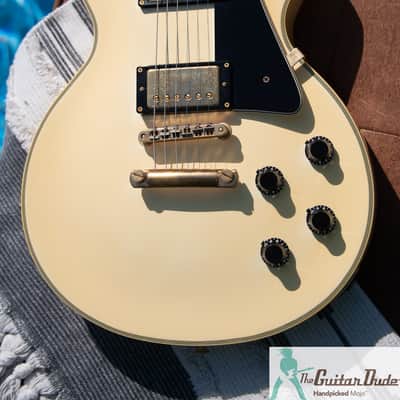 1989 Burny RLC-60 - 60's Style Les Paul Custom w Long Tenon, Open Book Headstock & Split Diamond Inlay - Made in Japan - Pro Set Up w Perfect Frets/Action/Intonation! image 5