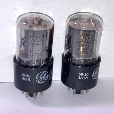 1959 GE 6SN7GTB ECC33 Tubes, Matched Pair, NOS/NIB, Tested, Matched Codes image 4