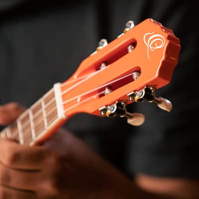 ORTEGA RUGA-ORG Gaucho Serie Tenor Ukulele 4 String - Orange + Bag image 6