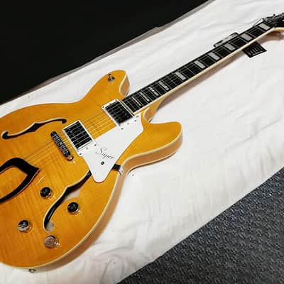 Hagstrom Super Viking Semi Hollow Dandy Dandelion NEW Electric Guitar Amber image 2