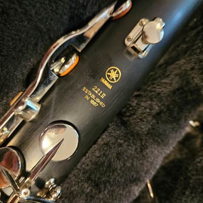 Yamaha YCL-221II Standard Bb Bass Clarinet with Low Eb 2010s - Black image 6