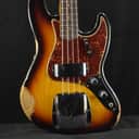 Mint Fender 1961 Jazz Bass Heavy Relic 3-Color Sunburst 3A Rosewood Fingerboard