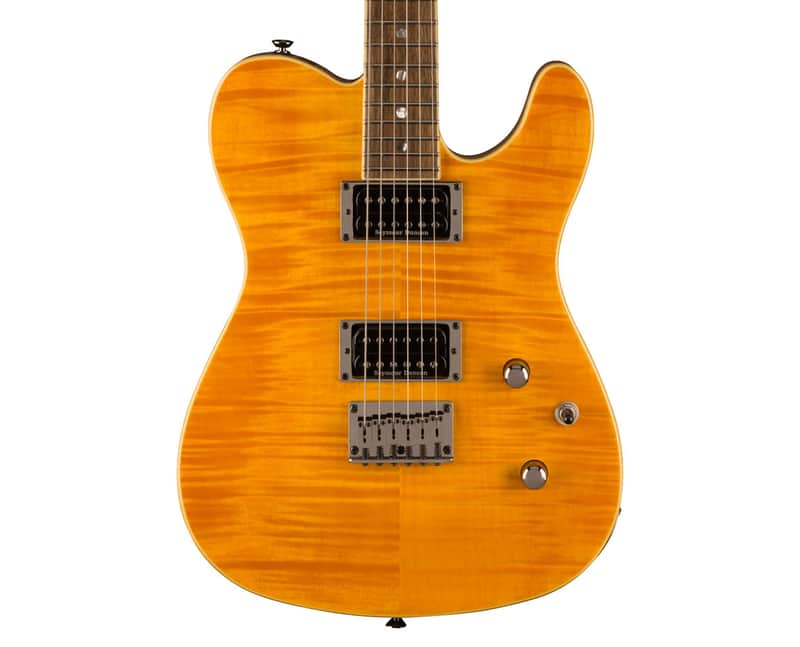 Used Fender Custom Telecaster FMT HH - Amber w/ Laurel FB image 1