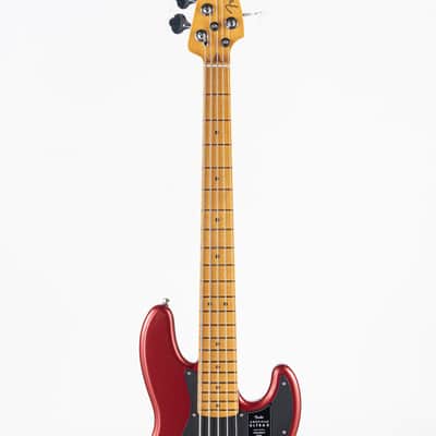 Fender American Ultra II Jazz Bass V with Maple Fretboard - Sinister Red image 8