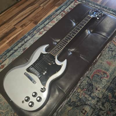 1969 Gibson SG Special - Refinished Silver - Humbuckers - w/ Chainsaw Case image 16