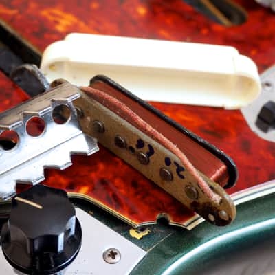 1966 Fender Jaguar Vintage Offset Electric Guitar Sherwood Green w/ohc image 19