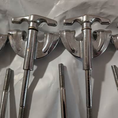 Pearl Drums Export Vintage 1980s Bass Drum Claws and Tension Rod Set of 16 image 5
