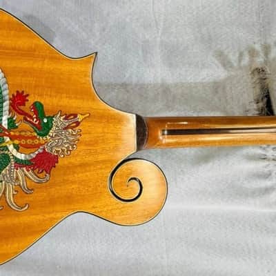 Blueberry Handmade Mandolin Dragon Motif image 13