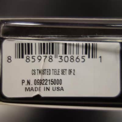 Fender Custom Shop Twisted Tele Pickups, Black/Chrome (2) image 3