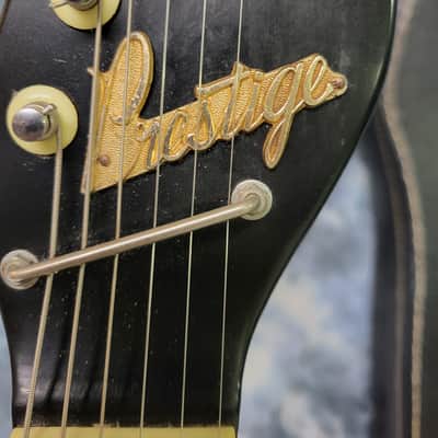 Vintage RARE 1965 Kawai made Prestige Solid Body Dual Pickup Pro Setup New Strings Original Deluxe Soft Shell Case image 9