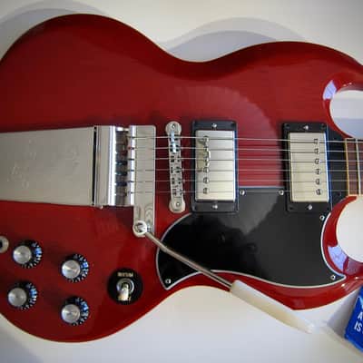 Gibson SG Standard with Maestro Vibrola, Hang Tags & OHSC Circa-2019-Cherry Stained Mahogany image 1
