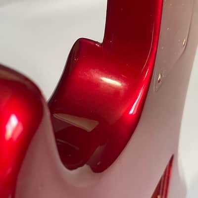 1983-84 Japan ESP Kramer Pacer Deluxe Globe Series Candy Apple Red Semi Loaded Guitar Body Floyd Ready image 23