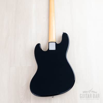 2012 Fender Jazz Bass JB/HO Semi-Hollow Mahogany Body Black, Blocks & Binding, Japan MIJ image 3