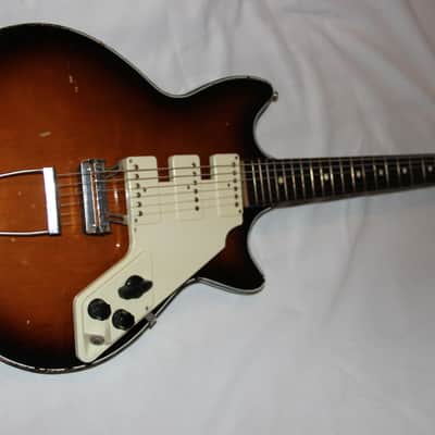 Egmond Solid 7 1963 Sunburst Very cool BEATLES! Made in Holland image 14
