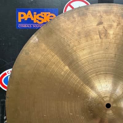 Paiste 20" 2002 Black Label Crash Ride Cymbal - 1980s - Traditional with S/N image 2