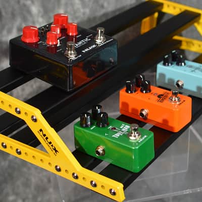 NuX Bumblebee Medium Dual Tier Aluminum Pedalboard w Deluxe Carry Bag & FAST n Free Shipping image 5